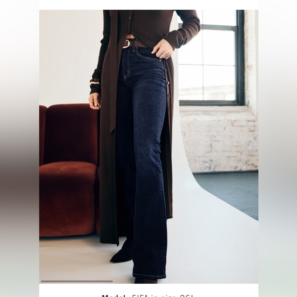 Abercrombie curve love high rise bootcut